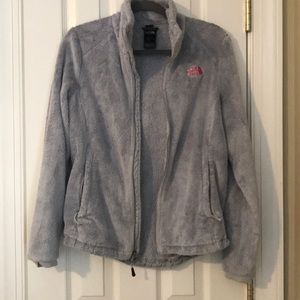 Women’s Gray North Face Fleece Jacket